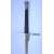 Feder półtoraręczny kuty hartowany Federschwert (miecz piórowy)