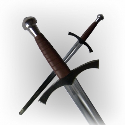Miecz sredniowieczny półtorareczny kuty do walk turniejowych