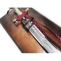Tablo do szabli lub miecza drewniane lakierowane